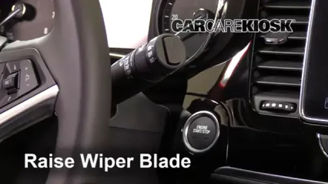 2016 Cadillac CT6 Premium Luxury 3.0L V6 Turbo Escobillas de limpiaparabrisas delantero Cambiar escobillas de limpiaparabrisas